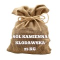 Sól kłodawska kamienna spożywcza 25 kg HURT WOREK OPAKOWANIE POGLĄDOWE