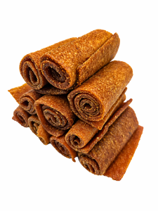 Suszone mango paski zawijane ROLLS bez cukru 200g