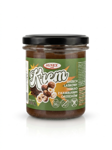 Krem z orzechów laskowych i kakao crunch 300 g 