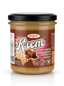 Krem słony karmel z kuleczkami ryżowymi 300g