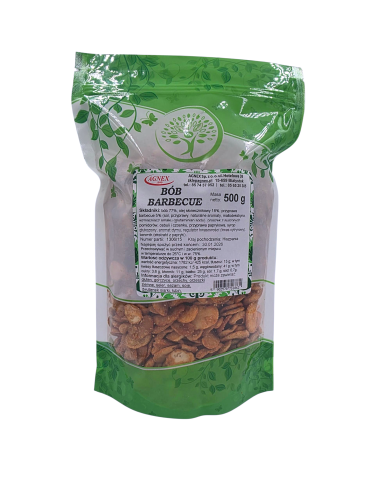 Bób chipsy o smaku BARBECUE 500g